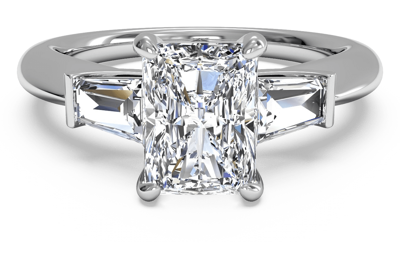 diamond engagement ring emerald cut